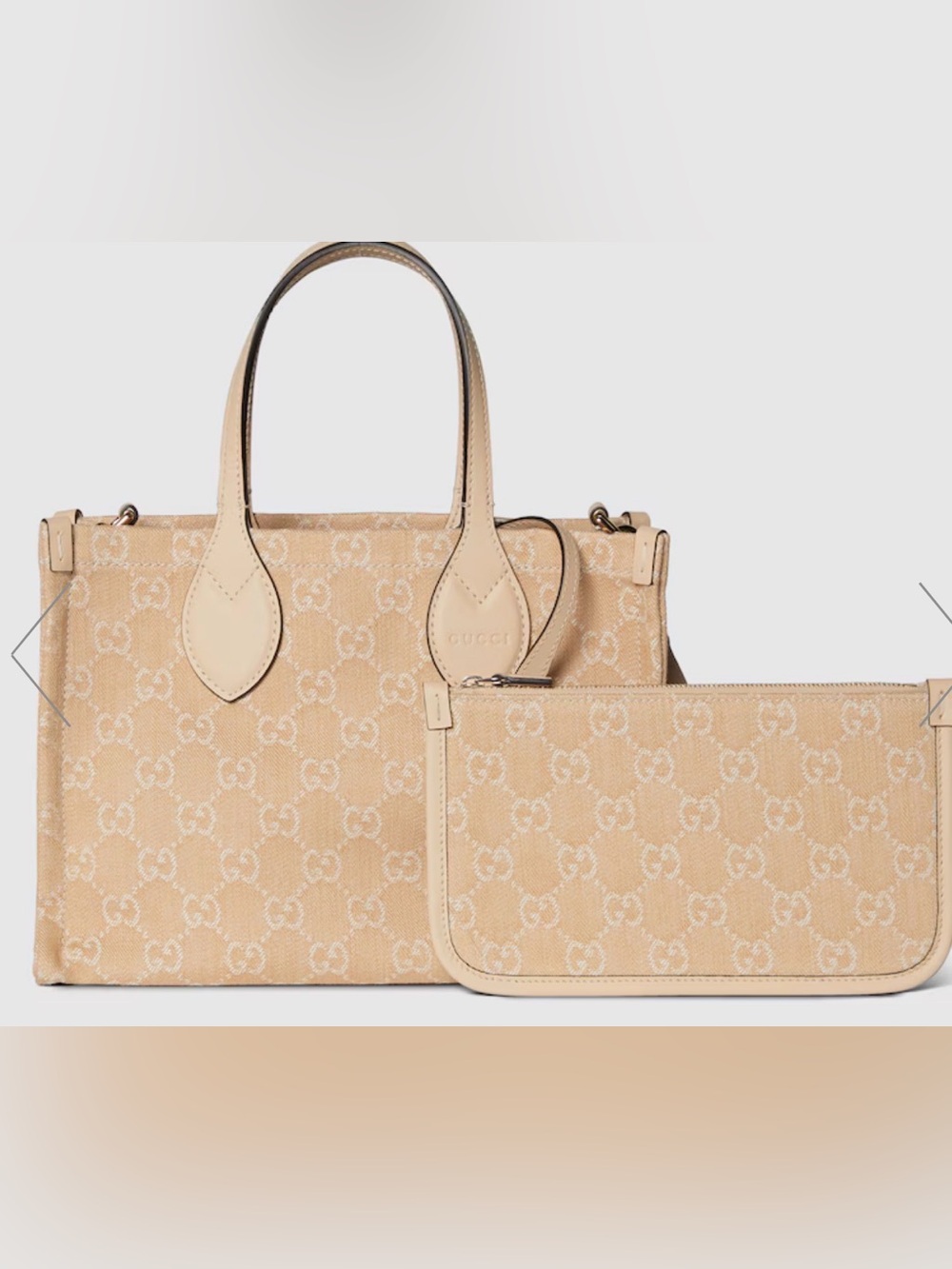 GUCCI DENIM OPHIDIA MEDIUM TOTE BAG NWT - Picture 10 of 15